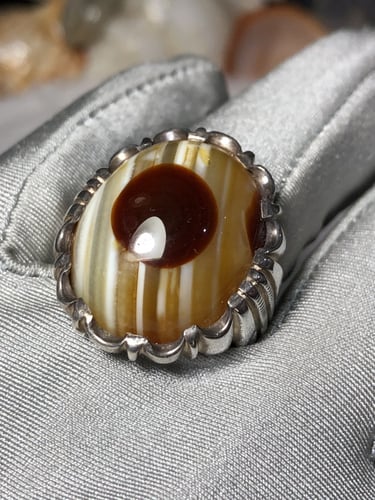 خاتم فضه بحجر سليماني هندي