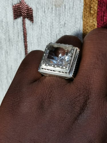 عخاتم الفضة بحجر الدر النجفي صياغة الأستاذ أمين عي...