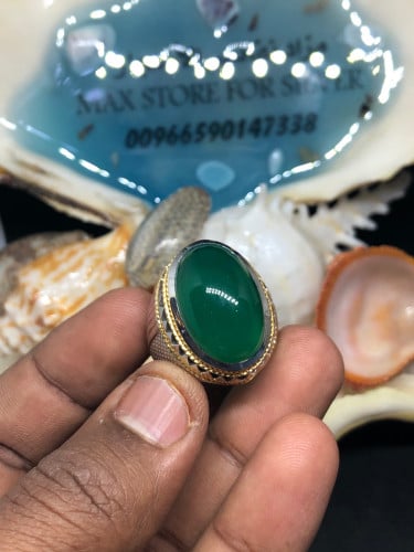 خاتم الفضة بحجر عقيق خرساني ايراني بصياغة عباسي ار...