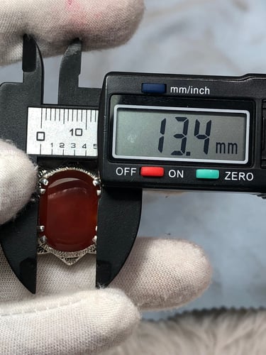 خاتم فضه بحجر العقيق اليماني صياغه (vip) B11214