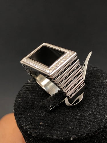 خاتم فضه عصري عيار 925