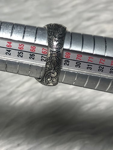 خاتم فضه بحجر الفضه صياغه ايرانيه منقوشه