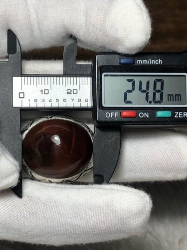 خاتم فضه بحجر العقيق اليماني صياغه احمد الدمام b13