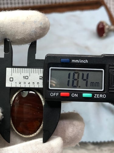 خاتم فضه بحجر العقيق اليماني صياغه بحرينيه gc3 (غل...