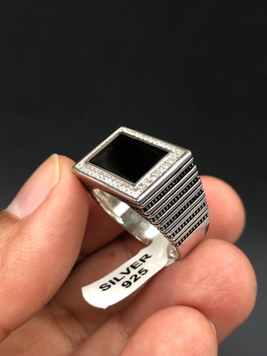 خاتم فضه عصري عيار 925