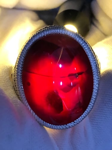 خاتم فضه بحجر العقيق اليماني صياغه بحرينيه برتاش (...