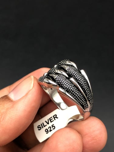 خاتم فضه عصري عيار 925