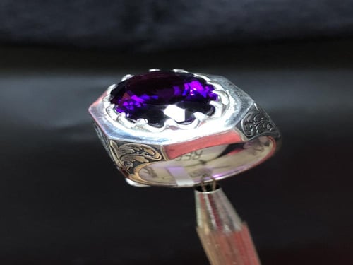 خاتم فضة صياغة الرفاعي