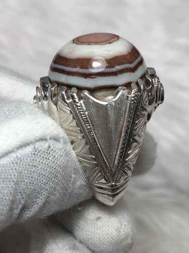 خاتم فضه بالحجر السليماني صياغه بحرينيه (حماده vip...