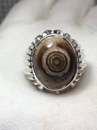 خاتم فضه بحجر العقيق اليماني صياغه حماده (vip) D60...