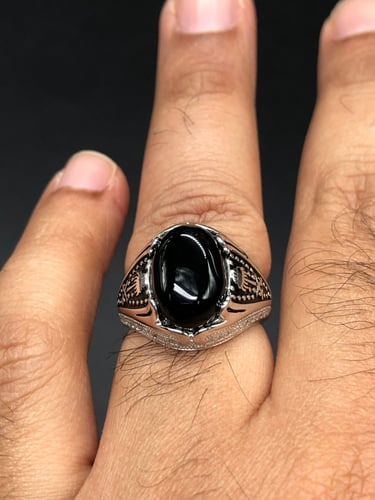 خاتم الفضه العصري عيار 925