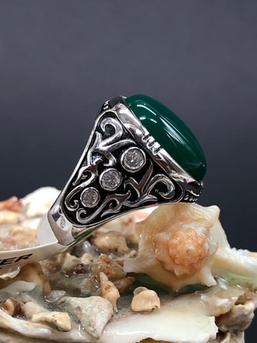 خاتم الفضه العصري عيار 925