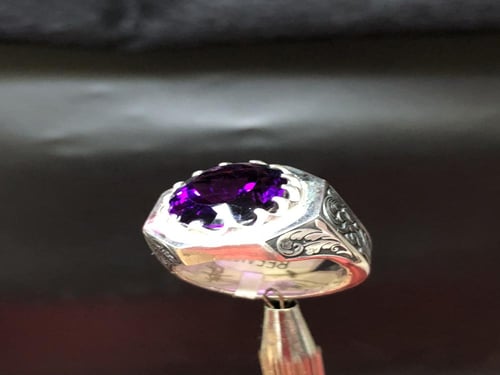 خاتم فضة صياغة الرفاعي