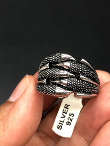 خاتم فضه عصري عيار 925