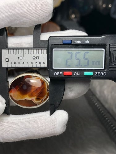 خاتم فضه بحجر العقيق اليماني صياغه بحرينيه برتاش (...