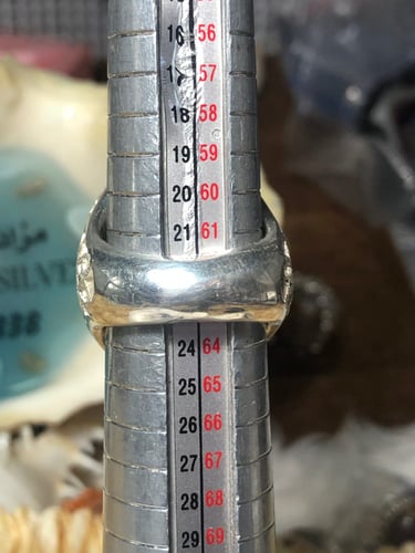 خاتم فضه بحجر العقيق اليماني المزعفر صياغه المدينه...