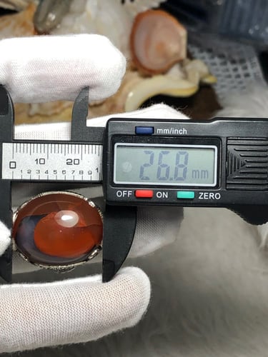 خاتم فضه بحجر العقيق اليماني راهيه صياغه حفر غلام