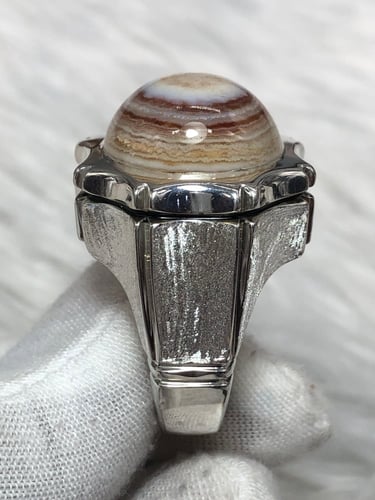 خاتم فضه بالحجر السليماني صياغه بحرينيه (حماده vip...