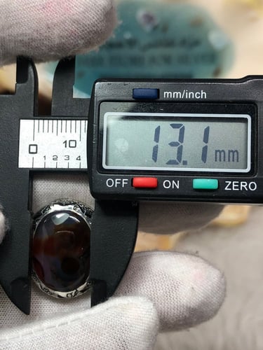 خاتم فضه بحجر العقيق اليماني صياغه بحرينيه ( حماده...