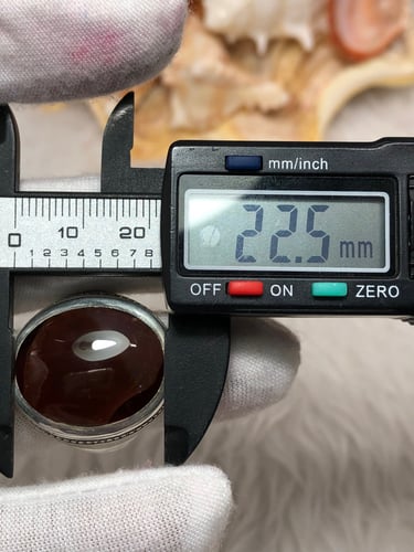 خاتم فضه بحجر العقيق اليماني