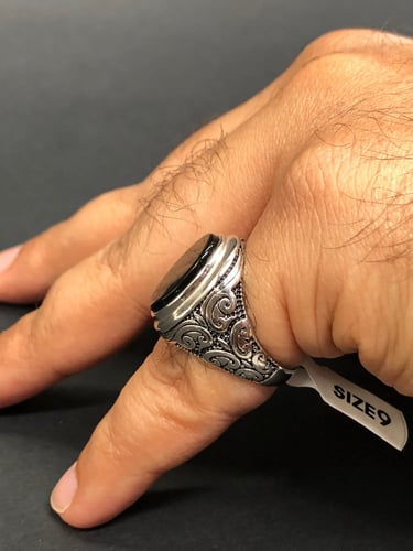 خاتم فضه عصري عيار 925