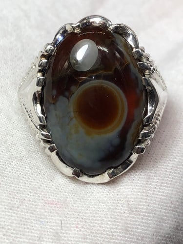 خاتم فضه بحجر سليماني هندي صياغه بحرينيه ( حماده v...