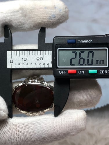 خاتم فضه بحجر العقيق اليماني صياغه بحرينيه حماده v...