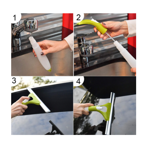 ممسحة زجاج مع البخاخ قطعتين