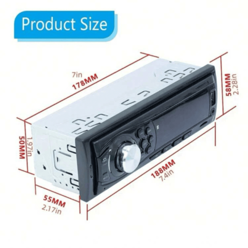 راديو السيارة Din واحد رقمي مزود بخاصية التحكم عن...