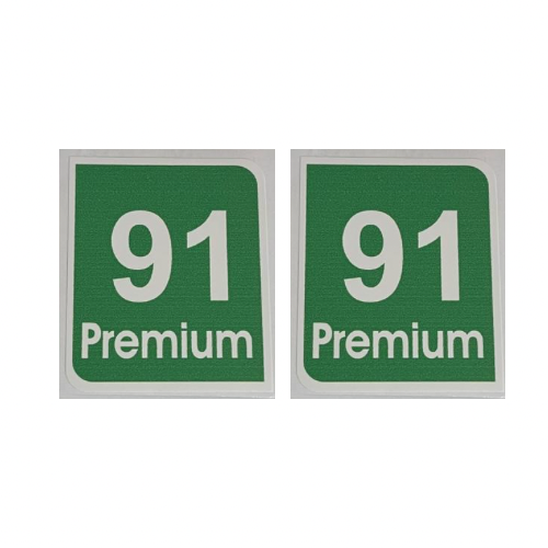 2 استيكر بنزين 91