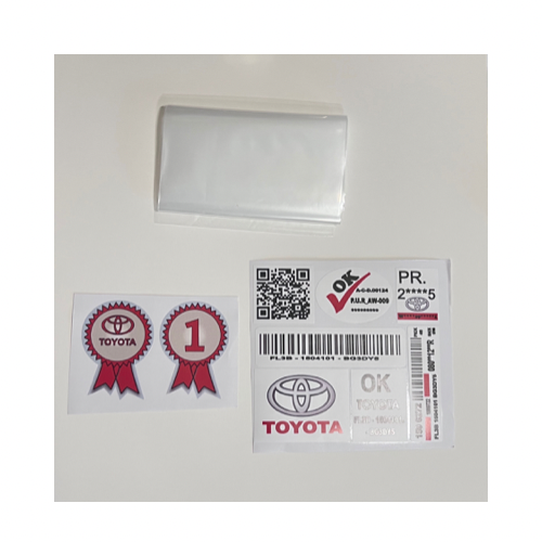 بكج استيكرات تويوتا مع كيس دركسون