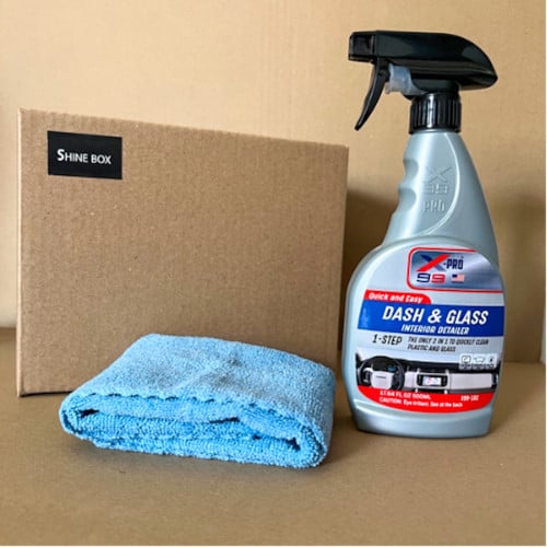 منظف زجاج و داخلية السيارة من x-99 مع منشفة مايكرو...