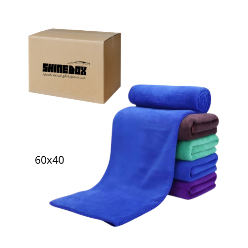 6 مناشف سيارات ناعمة بمقاس 60x40