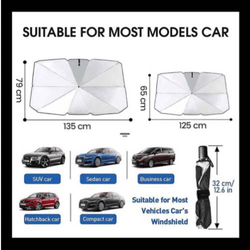 شماسة للزجاج الأمامي للسيارة 140*79 cm