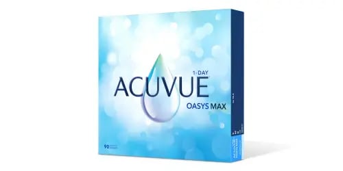 ACUVUE OASYS MAX 1-Day Clear Contact Lenses - Pack...