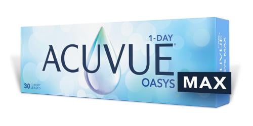 ACUVUE OASYS MAX 1-Day Clear Contact Lenses - Pack...