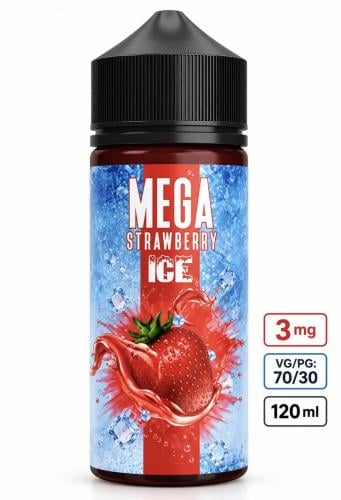نكهة ميجا فراولة آيس 120 مل – MEGA Strawberry Ice