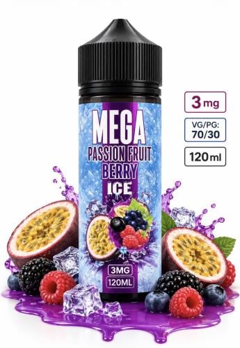 نكهة ميجا باشن فروت بيري آيس MEGA Passion Fruit Be...