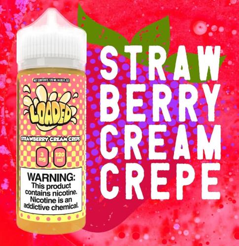 Loaded strawberry cream flavor juice