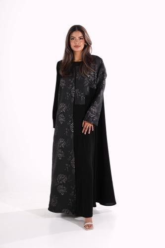 عباية نص كلوش جاكار