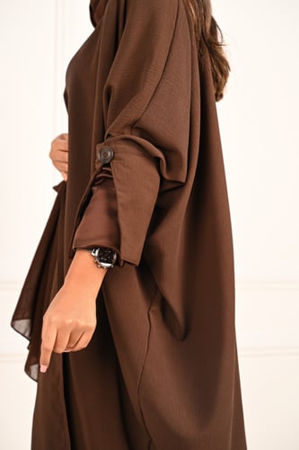 عبايه لف قماش كريب