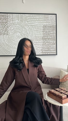 بليزر مبطن بـني