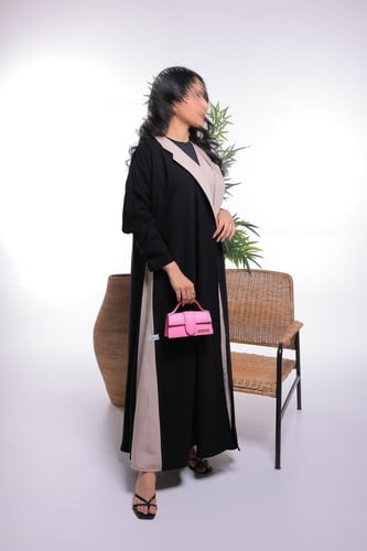 عبايه مع فستان داخلي