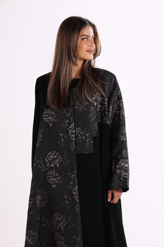 عباية نص كلوش جاكار