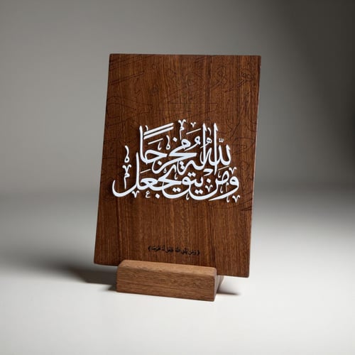 استاند وَمَنْ يَتَّقِ اللَّهَ يَجْعَلْ لَهُ مَخْرَ...