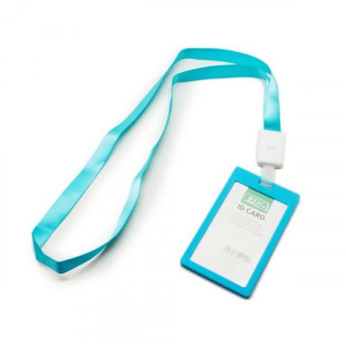حامل بطاقة طولي ملون مع الحبل - SBC