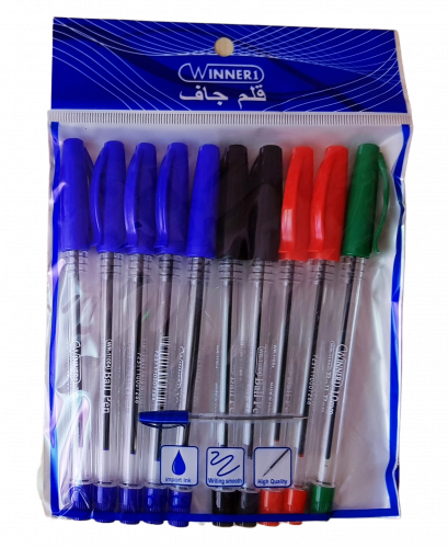 طقم من 10 اقلام جافة - وينر