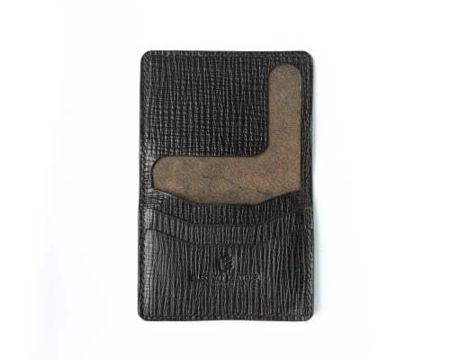 محفظة رجالي جلد طبيعي إيطالي -(EL Simple ) أسود