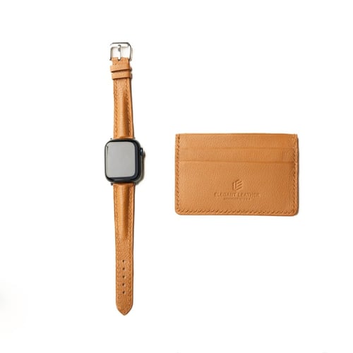 محفظة بطاقات و سير ساعة ابل