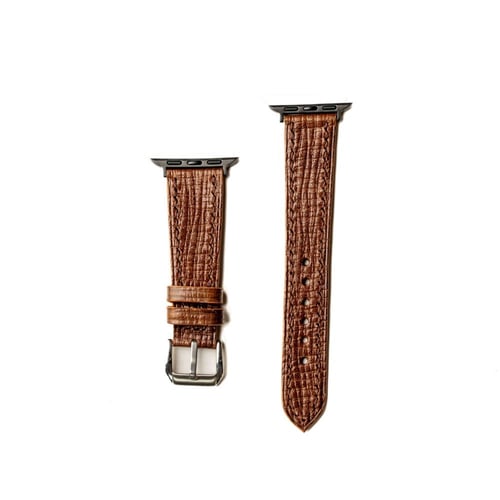 سير ساعة ابل لون بني - جلد إيطالي